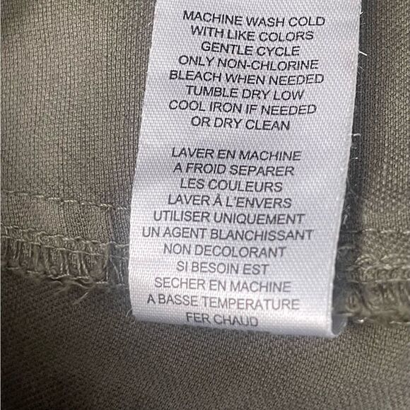 Industry- Linen blend Cargo pants. Size: 12 Color: Olive - Picture 9 of 13